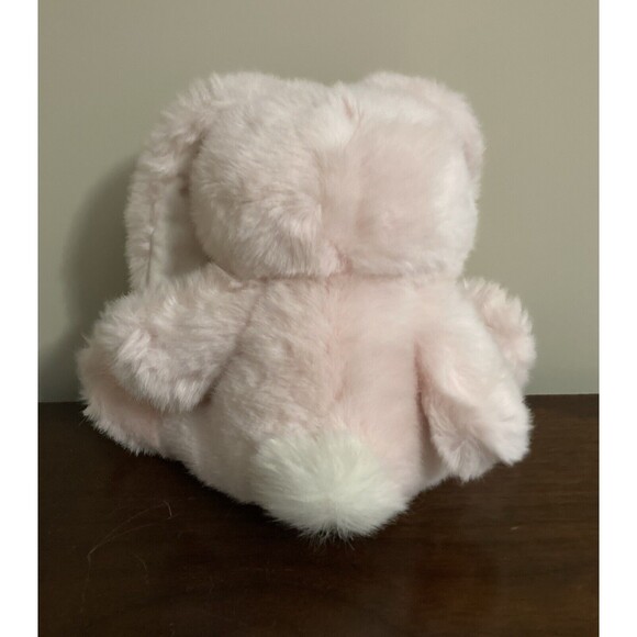 Vintage 1988 PRESTIGE Pink Bunny Riddle Rabbit Plush Easter Big Feet 10" - Picture 2 of 9